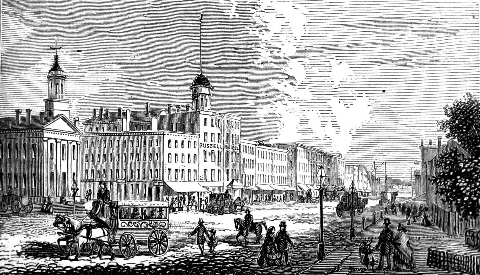 Woodward Avenue, Detroit, 1865