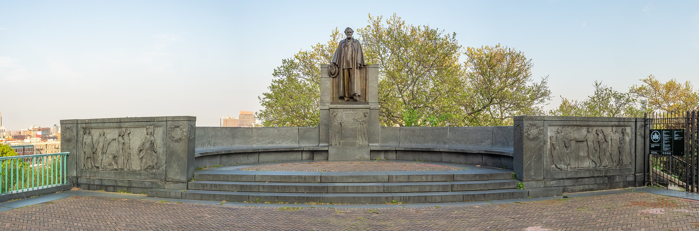 Carl Schurz statue at Morningside Park