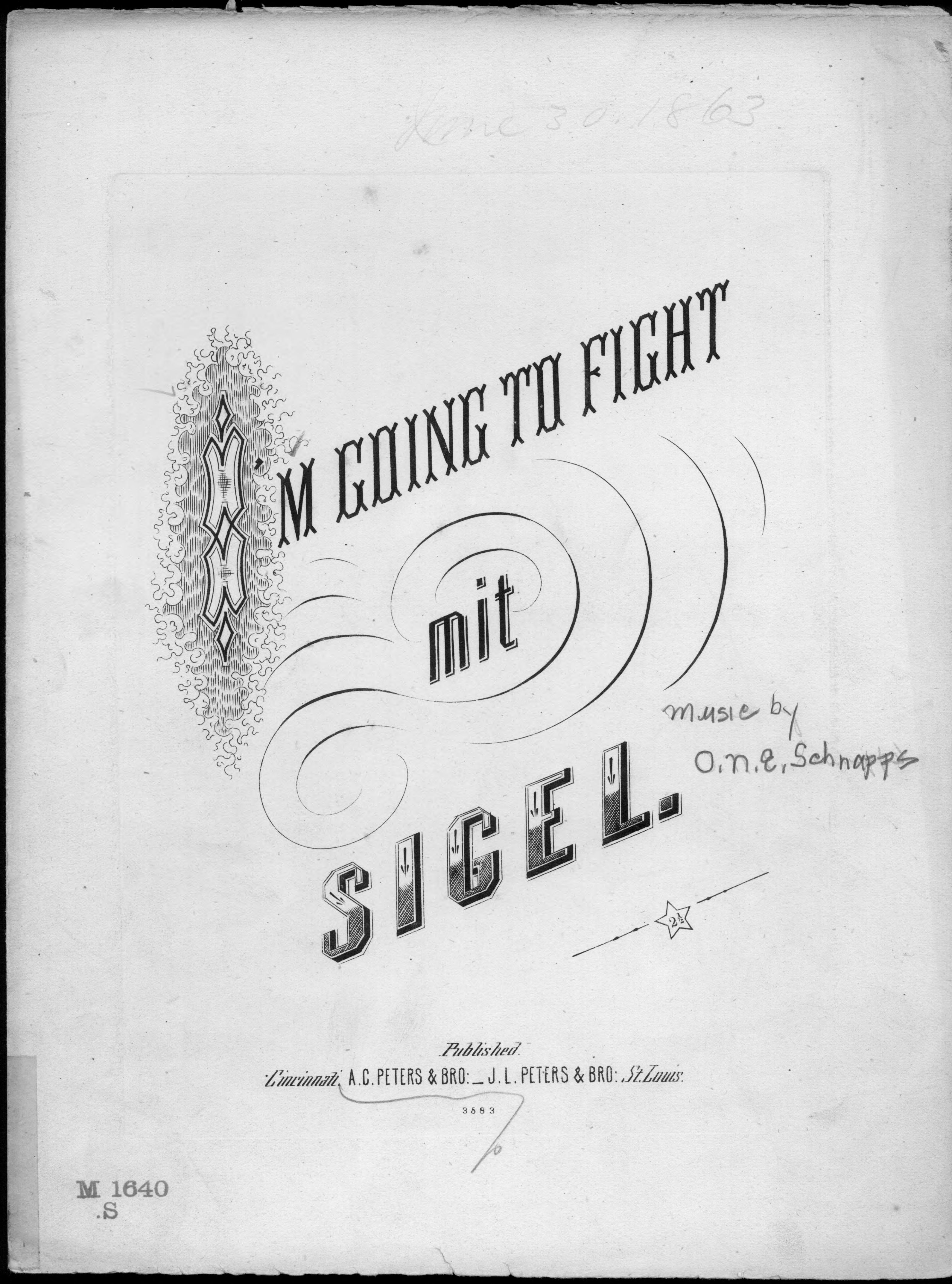 I'm going to fight mit Sigel